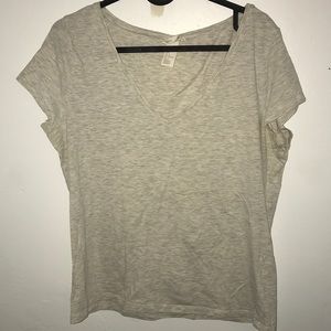 H&M Basic Grey heathered tee